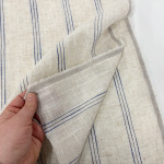 Natural Farmhouse Triple Navy Stripe