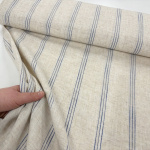 Natural Farmhouse Triple Navy Stripe