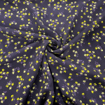 Tiny Lime Flowers Viscose Challis
