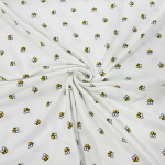 Busy Bees Ivory Cotton Jersey