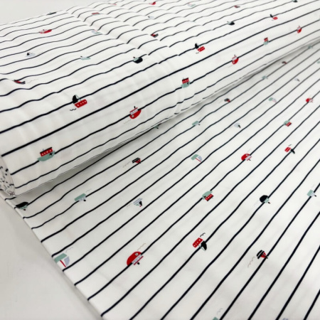 Boat Stripe Cotton Jersey