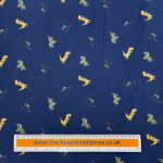 Dinosaurs Navy Cotton Jersey