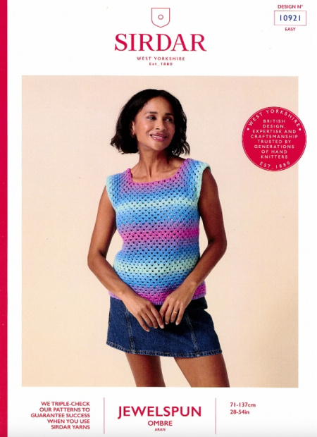 Sirdar Crochet Top Pattern 10921