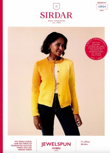 Sirdar Cardigan Pattern 10924