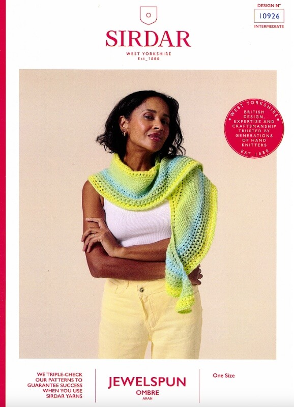 Image of Sirdar Shawl Pattern 10926
