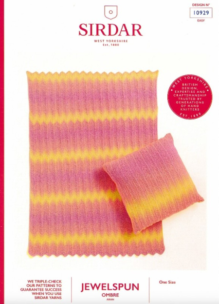 Sirdar Blanket and Cushion Pattern 10929