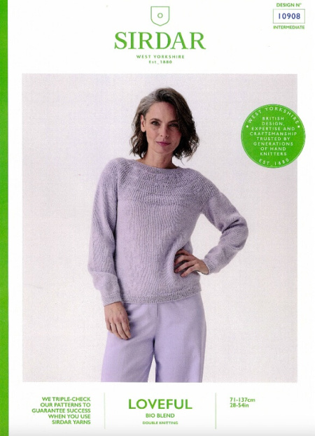 Sirdar Sweater Pattern 10908