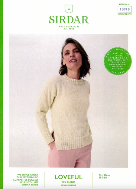 Sirdar Sweater Pattern 10910