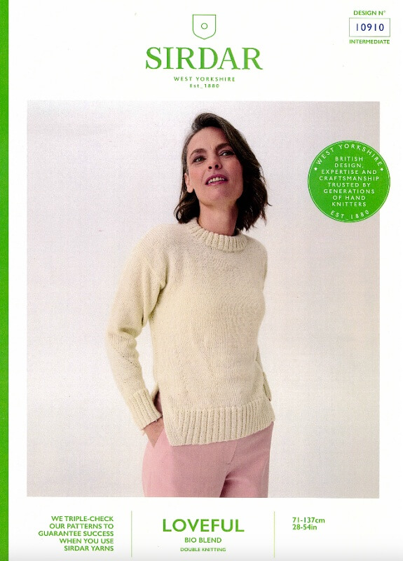 Image of Sirdar Sweater Pattern 10910