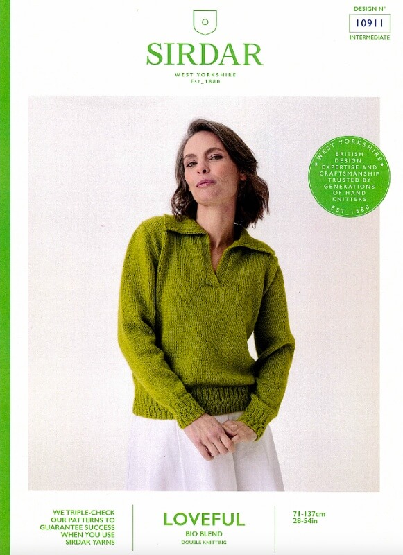 Image of Sirdar Sweater Pattern 10911