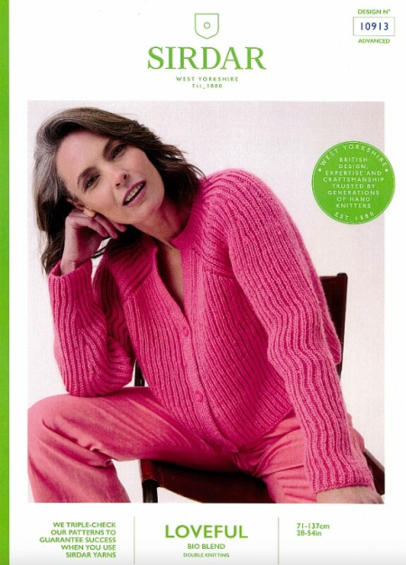 Sirdar Cardigan Pattern 10913