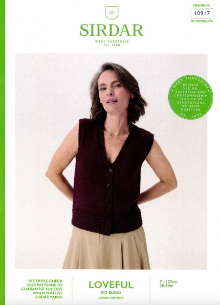 Sirdar Waistcoat Pattern 10917