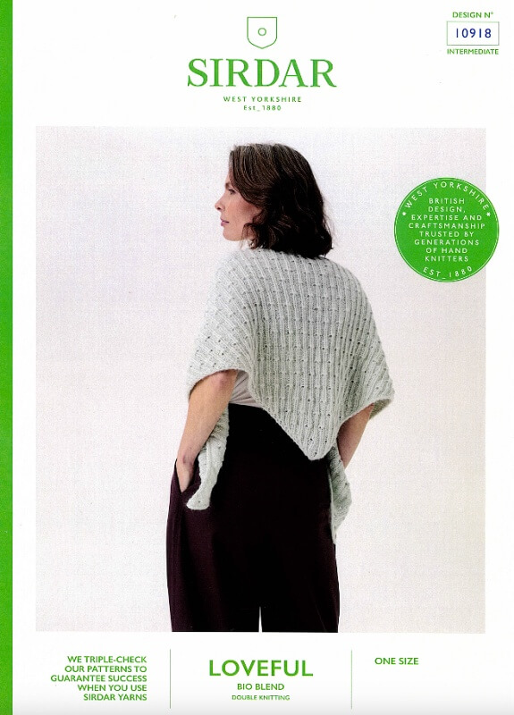 Image of Sirdar Shawl Pattern 10918
