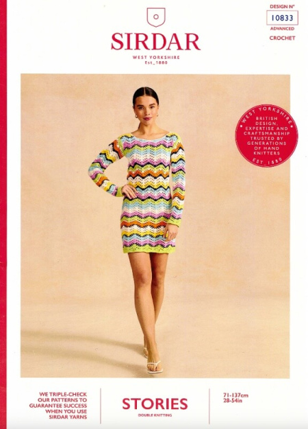 Sirdar Crochet Dress Pattern 10833