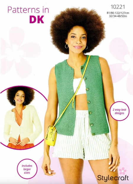 Stylecraft Cardigan and Top Pattern 10221