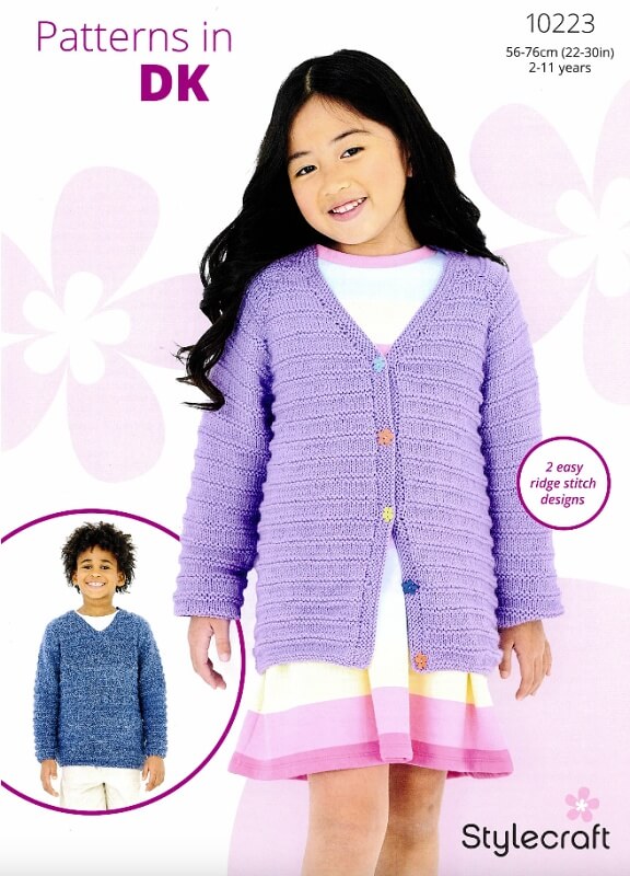 Image of Stylecraft Sweater and Cardigan Pattern 10223