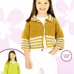 Stylecraft Crochet Collared Sweater and Cardigan Pattern 10226