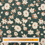 Green Floral Washed Rayon Cotton