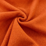 Rust Boiled Wool Fabric