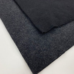 Charcoal Boiled Wool Fabric