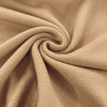 Camel Brown Boiled Wool Fabric