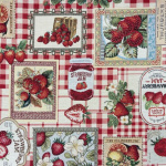 Strawberry Jam Gingham Heavy Tapestry