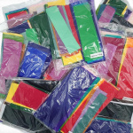 Plain Felt Scrap Bags Random Coloured Mix Quality Felts 100g