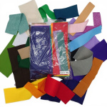 Plain Felt Scrap Bags Random Coloured Mix Quality Felts 100g