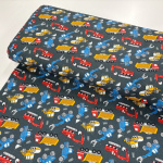 Construction Vehicles Quilting Cotton