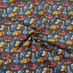 Construction Vehicles Quilting Cotton