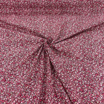 Packed Pink Flowers Cotton Poplin