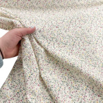 Tiny Flowers on Cream Cotton Poplin