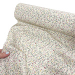 Tiny Flowers on Cream Cotton Poplin