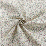 Tiny Flowers on Cream Cotton Poplin