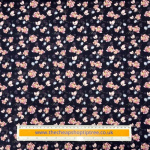 Lilac Lotus Flowers Cotton Poplin