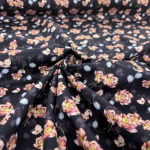 Lilac Lotus Flowers Cotton Poplin