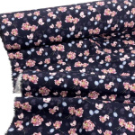 Lilac Lotus Flowers Cotton Poplin