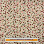 Vintage Pink Flower Cotton Poplin
