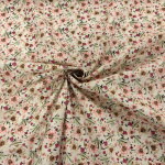 Vintage Pink Flower Cotton Poplin