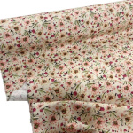 Vintage Pink Flower Cotton Poplin