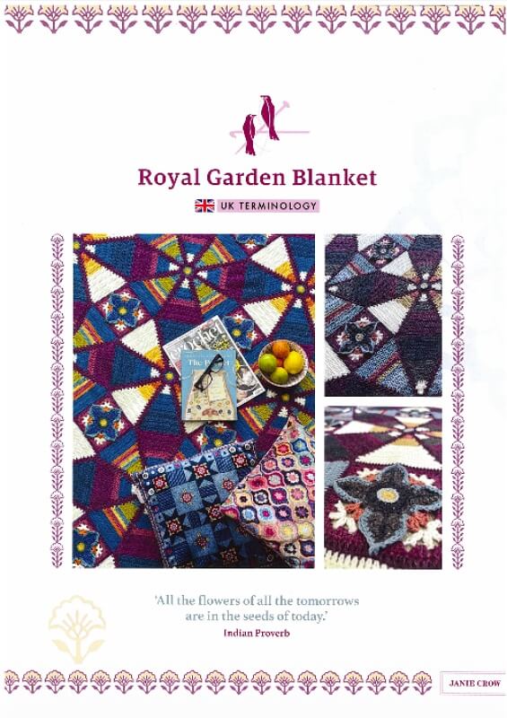 Image of Royal Garden Blanket Pattern by Janie Crowfoot