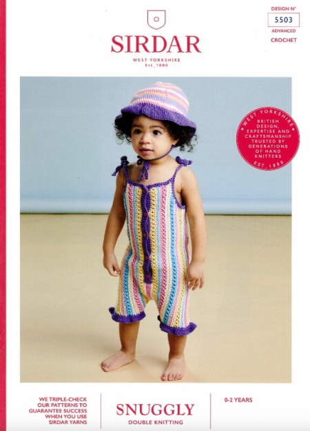 Sirdar Crochet Playsuit Pattern 5503
