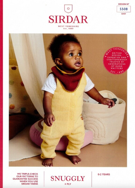 Sirdar Romper and Neckerchief Bib Pattern 5508