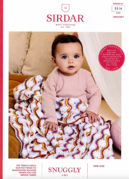 Sirdar Crochet Blanket Pattern 5516