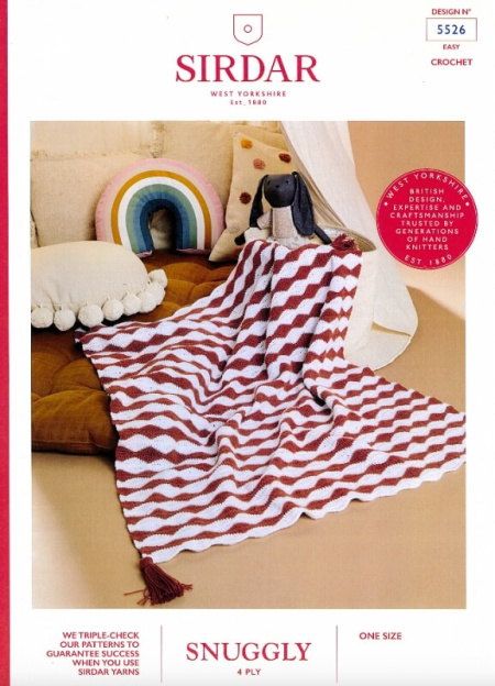 Sirdar Crochet Blanket Pattern 5526