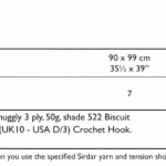 Sirdar Crochet Blanket Pattern 5527