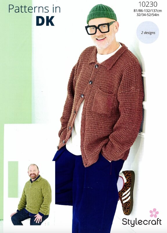 Image of Stylecraft Cardigan and Sweater Pattern 10230