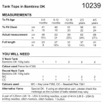 Stylecraft Tank Tops Pattern 10239