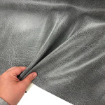 Grey PVC Vinyl Leatherette