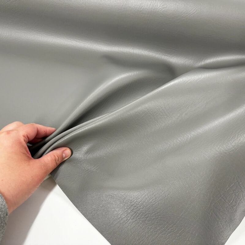 Image of Steel Grey PVC Vinyl Leatherette